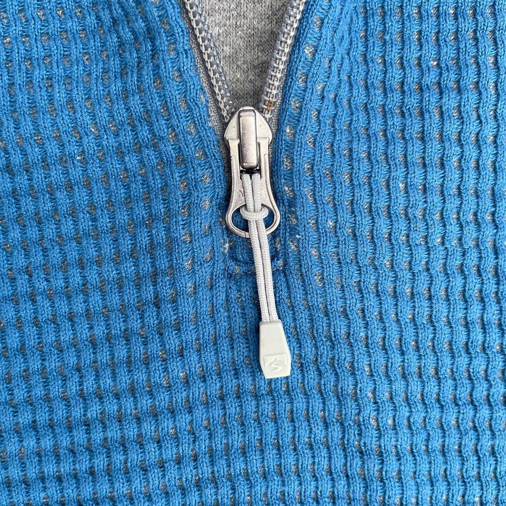 Storm Creek Women’s Blue Size M 1/2 Zipped Pull Over Sweater Cotton Blend Warm - Picture 6 of 8